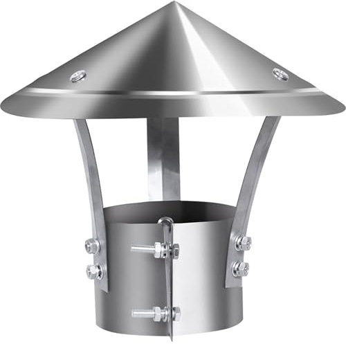 JHDXL Comignolo Verticale per, Comignolo Antivento, Comignolo Cappello, Caminetti Durevoli Universali, Cappello del Camino, Tonda Per Stufa O Camino, Canna Fumaria(15cm/5.9in)
