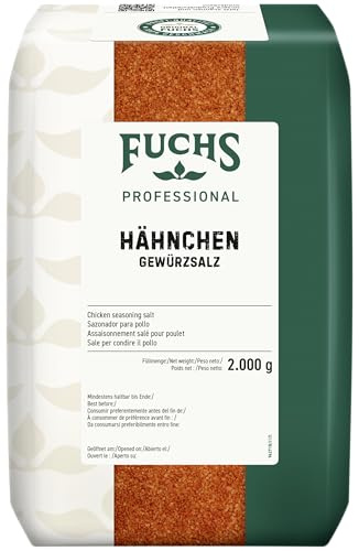 Fuchs Professional - Hähnchen Gewürzsalz | 2 kg im großen Beutel | Herzhaftes Gewürz für Hähnchen-Gerichte | Für Großverbraucher