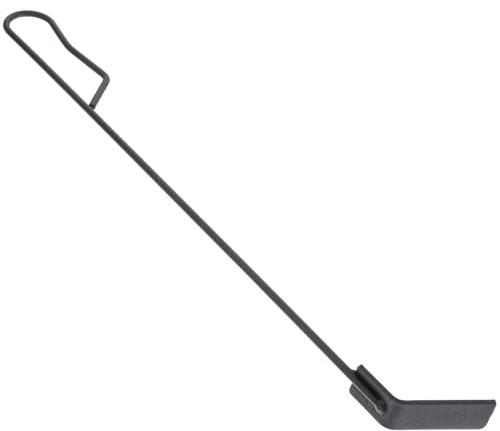 Anneome Paletta per Cenere Domestica in Acciaio Resistente Rastrello per Carbone e Pulitore per Barbecue Manico Portatile Attrezzo Multiuso per Stufa e Fornello da Esterno