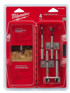 Milwaukee 4pc Forstner Bit Set