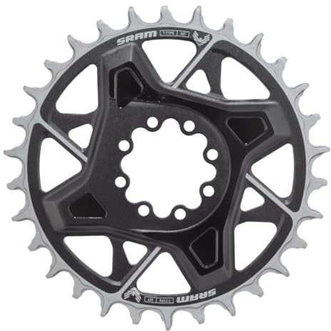 SRAM, Eagle T-Type DM X0 3mm Offset, Chainring, Teeth: 30, Speed: 12, BCD: Direct Mount, Aluminum, Black
