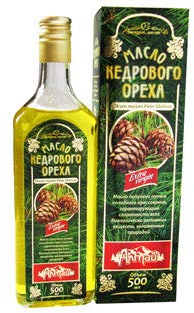 Zeder-Nuss-Öl, Kaltgepresst, Herkunft Altai Sibirien, 500 ml.