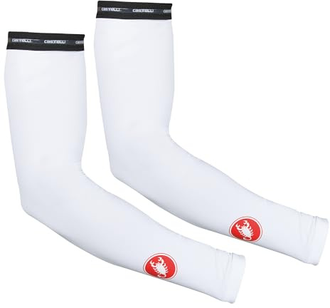 CASTELLI 4516036-001 UPF 50 + Light ARM Sleeves Leg Warmers Men's Weiß M