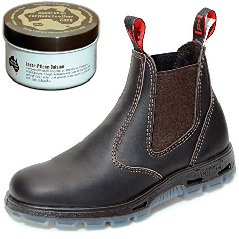 Redback UBOK Work Boots aus Australien - Unisex + Lederpflege - Claret Brown