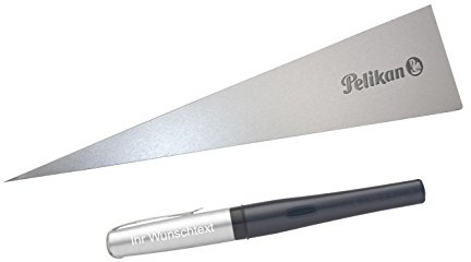 Pelikan Füllhalter Pelikano Up, Feder M, inkl. Laser-Gravur, Farbe Anthrazit