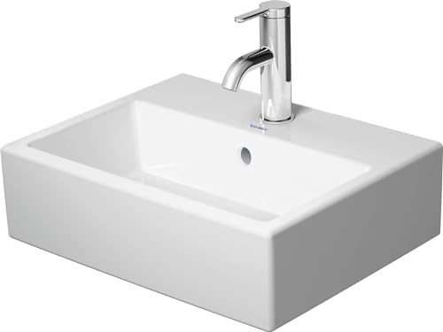 Duravit Möb.-Handwaschbecken geschliffen Vero Air 45x35cm, m HL, ÜL, Hahnlochbank, weiß
