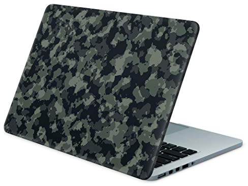 Skins4u Folie Sticker Skin Vinyl Aufkleber mit Camouflage Camo Muster für bis 17.3 Zoll 42x30cm Laptop Skin Decal Cover Dark-Green-Camo