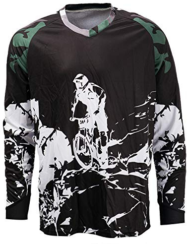PSPORT Downhill MTB Jersey Herren Langarm Mountain T-Shirt Motorrad Racewear Radfahren Shirt SJY3