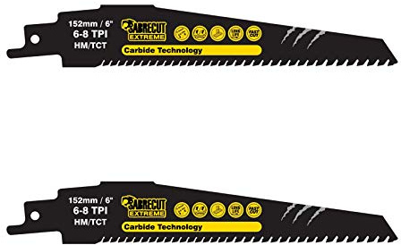 SabreCut 2pcs SCRS956XHM_2 152mm 8 TPI S956XHM Tigersågblad