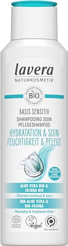 lavera basis sensitiv Shampooing Soin Hydratation & Soin - sans silicone - Hydratation intense & soin douceur - vegan - cosmétiques naturels - 250 ml