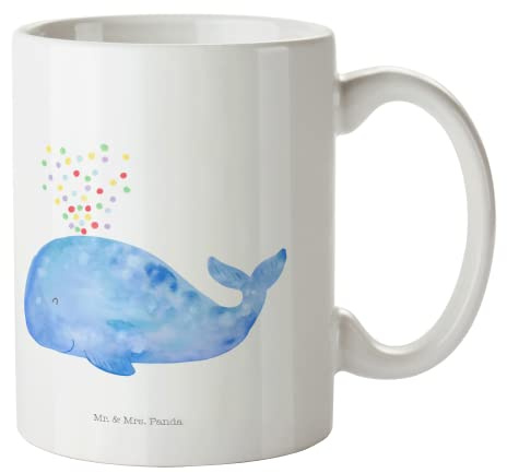 Mr. & Mrs. Panda Tasse Wal Konfetti - Geschenk, Neustart, Teebecher, Kaffeetassen, Urlaub, Tasse Motive, Neuanfang, Tasse bedrucken, Motivation,
