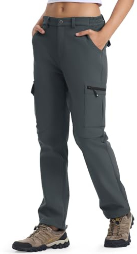 YSENTO Damen Wanderhose Wasserdicht Outdoorhose Softshellhose Winter Skihose Gefütterte Snowboardhose Trekkinghose Funktionshose