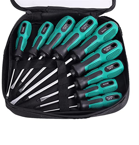 Samnuerly Screwdriver Set Multi-Tool Magnets Screwdriver Bit Hand Tool Insulated Slotted Screwdriver Set Repair Tool Kit (Color : 9pcs Set 1)