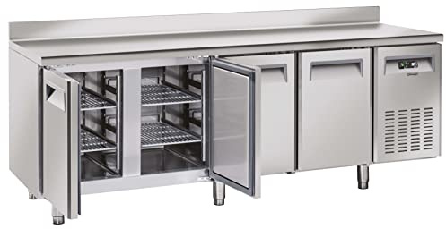 Casselin Table réfrigérée avec dosseret 4 portes