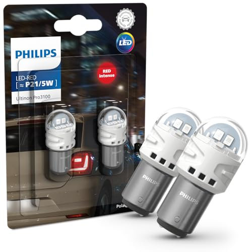 Philips Ultinon Pro3100 LED foco de señalización para automóvil (P21/5W red)