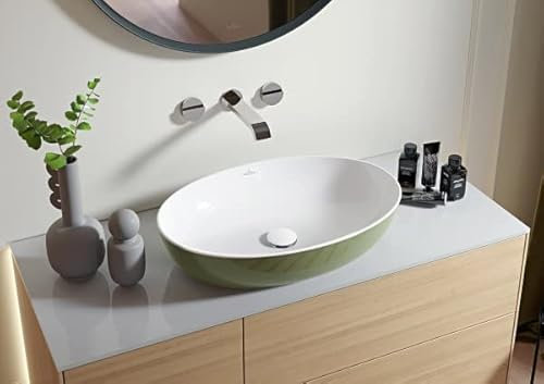 Villeroy & Boch Artis Aufsatzwaschtisch, 610x410mm, ohne Überlauf, 419861BCS9, Farbe: Bordeaux