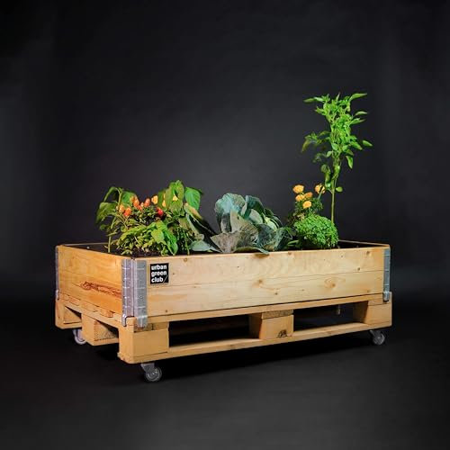 Bancal de Huerto Urbano, Bancal de Cultivo Pro, Ecohuerto portátil, 200L de Capacidad
