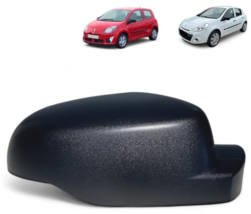 Coque de Rétroviseur Noire Extérieur Droit (Coté Passager) compatible pour Renault Clio 3 Twingo 2 OEM : 8200801906