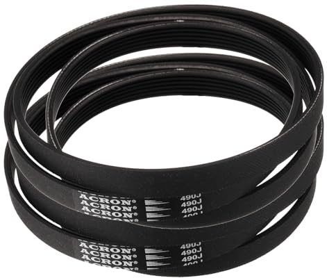 QUARKZMAN 2 Stück 490J6 PJ Keilrippenriemen 6 Rippen 49(1244,6mm) Länge x 0,55(14,04mm) Breite x 0,14(3,138mm) Höhe EPDM Poly V Riemen Keilriemen Flachriemen Antriebsriemen Für Rasenmäher