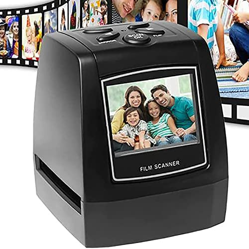 Scanner per Negativi, Scanner per Diapositive di Pellicola, conversione di pellicole da 135/diapositive da 35 mm in Foto digitali JPG, Supporto Uscita USB, Funziona con Diversi Tipi di Diapositive d
