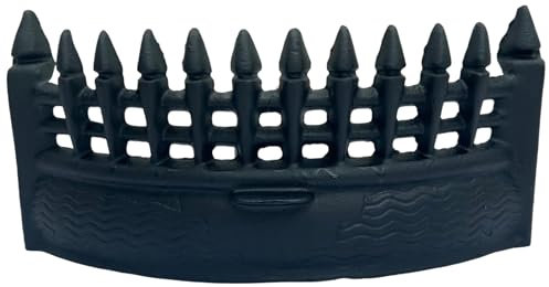18-Inch Castle Fire Front Fret in Matte Black - Decorative Fireplace Accessory