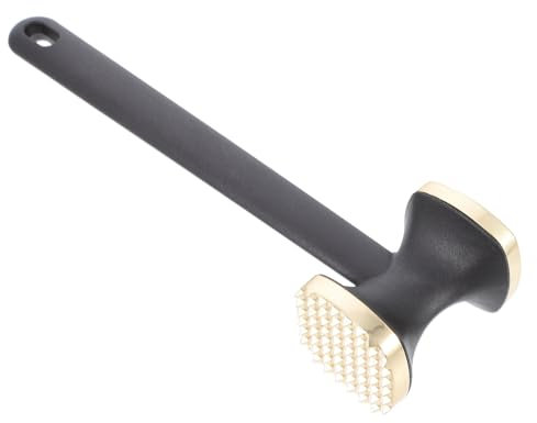 Amosfun Edelstahl Fleischklopfer Doppelseitig Rinderhammer Küchenhammer Fleisch Tenderizer Ergonomisch Spülmaschinenfest Für Steak Schnitzel Hühnerbrust Grillbedarf