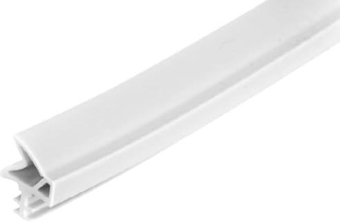cyclingcolors Junta de Goma para puertas e ventanas blanco 12mm Perfil de estanqueidad tira de Sellado Burletes Aislante Acústico, 2 metro