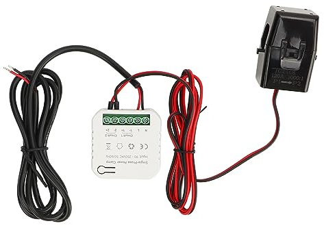 Mavaol Smart Energy Meter, Echtzeit-Energieüberwachung, Spannung, Strom, Leistungsfaktorverfolgung, Solarsystem-kompatibel, Heimintegration, für Smart Homes