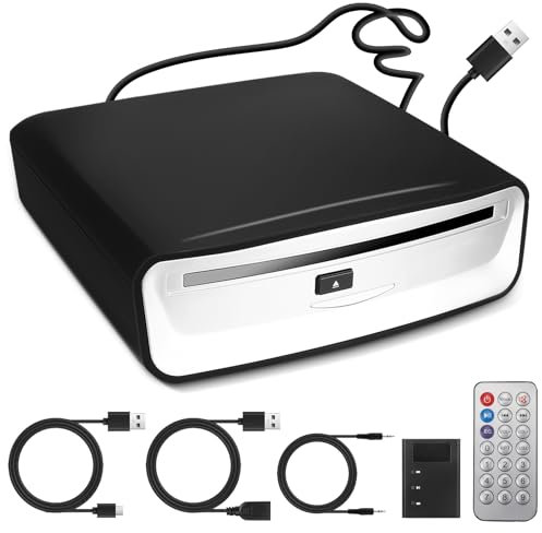 Lettore CD/DVD Esterno per Autoradio Android con Connessione USB, Controllo Touchscreen, Plug & Play, Senza Necessità di Alimentazione Esterni