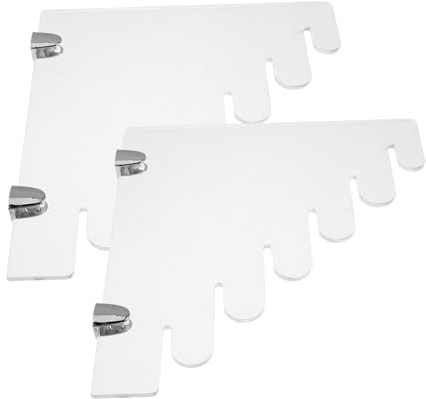 OFFSCH Portacoltelli da Parete in Acrilico Trasparente Organizer da Cucina Smontabile per Coltelli da Frutta e Utensili Supporto Compatto e Facile da Pulire per Esposizione e