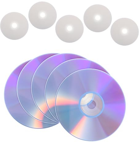 iplusmile 10 Piezas Unidades Discos CD-RW Regrabables Grandes Capacidad para Grabación Audio Almacenamiento Datos Ordenador Copias Seguridad Música y Archivos