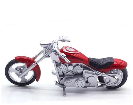 DieCast Modell Motorcykel 1:18 För Rider Racing Motorcykelmodell I Gjuten Metall(Röd)