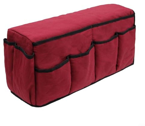 Organizador de reposabrazos de sofá con 14 bolsillos, organizador de silla de algodón antideslizante para revistas de teléfono remoto, bolsa de almacenamiento plegable para el hogar, viajes, hotel