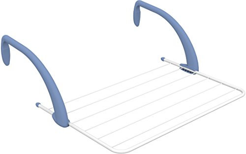 Gimi Brezza Stendibiancheria da Balcone in Acciaio e Resina, 5 m