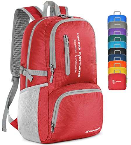 ZOMAKE Leicht Faltbarer Rucksack - Packbare Backpacks 35L,Kleiner Faltbar Rucksäcke Wanderrucksack Wasserdicht Rucksäcke für Damen Herren Outdoor Wandern