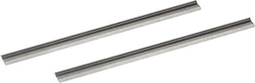 Meister Hobelmesser 82 x 5,5 x 1 mm - 2 Stück - Hochwertiger Stahl - Wendemesser beidseitig nutzbar / Ersatzmesser für Elektrohobel / Wechselmesser / Zweischneidige Ersatzklingen / 5906170