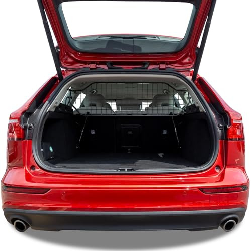 Travall Hundegitter für Volvo V60 2018-2023, fahrzeugspezifisches Trenngitter für den Kofferraum aus Stahl, passgenau für sicheren Hundetransport