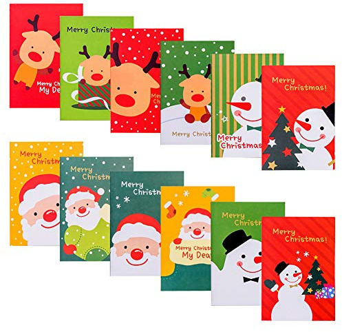 cuadernos navideños 30 piezas Mini blocs de notas Bloc de notas de bolsillo Steno Cuadernos Diario para niños Adultos Regalos Oficina escolar Trabajo de fiesta Favores Stock Stuffer Bolsas de Navidad