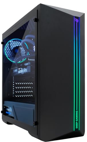 DeepGaming - PC Gaming Venom (Intel Core i9-12900F, 32GB RAM, RTX 5050 8GB, SSD 500GB + 2TB HDD, Windows 11 Pro, Refrigeración Líquida, WiFi + Bluetooth) Ordenador Sobremesa, PC Gamer