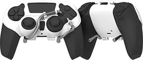 EXknight Leverback FPS Paddles Attachment, Back Buttons Gaming Paddles für PS5 Controller(Weiß)