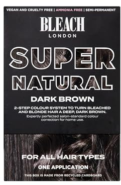 Bleach London BLEACH LONDON DARK BROWN SUPER NATURAL KIT – Semipermanentes Dunkelbraun-Farbkorrekturset