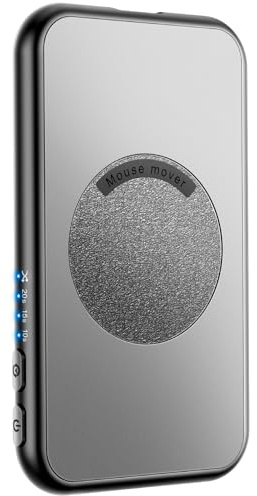 meatanty Ultra-Slim Physical Mouse Jiggler, 4 Timers, USB-C | Ultra-quiet hardware mover for optical mice offers 10, 15, 20-second and random modes. Plug-and-play keeps PC or Mac awake.