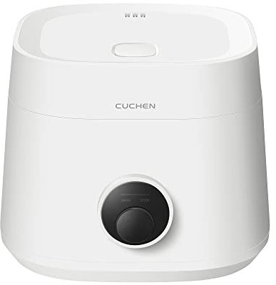 CUCHEN, CRE-D0601W | Cuociriso da 6 tazze (non cotte) (1,14 quarti): 6 persone per porzione/per uso | Scalda| Coperchio pulito staccabile | Pentola interna antiaderente | Bianco, Funzione multi
