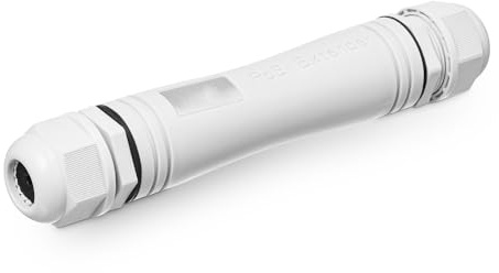 Commutateur de Passage PoE Gigabit extérieur, 1 Extension PoE en 1 PoE, IEEE802.3af/at PoE alimenté 30 W, Ethernet 10/100/1000 Mbps, IP67 étanche Plug and Play
