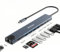 Wowssyo Hub Ethernet USB C 10 in 1, Docking Station Type C, Hub multiporta, HDTV 4K, PD 100 W, USB 3.0, SD/TF, USB-C, Adattatore MacBook M1 Air Pro, per iPad, Switch, Chromecast