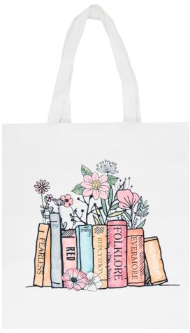Nivofu Borsa in Tela Donna, Tote Bag Riutilizzabile Con Manici Stampa, 34 * 37cm Canvas Ecocompatibile, Aesthetic Borsa Tessuto per Shopping, Scuola, Regali