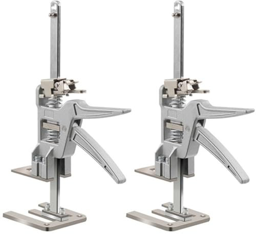 2 Pack Hand Hebebock Werkzeug, 12 Zoll Arbeitssparender Armheber, 440 Pfund Wand Fliese Suchgerät Höhenanpassung Für Den Einbau Von Fenster Türen Haushaltsgeräte Schränke