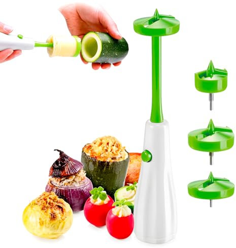 Avilia Utensile da Cucina Svuota Verdure Rapido con Lama in Acciaio Inox Resistente - Ideale per Velocizzare la Preparazione di Tutti i Tipi di Verdure Come, Zucchine, Patate e Melenzane