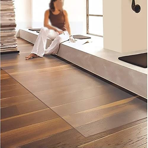 Bürostuhlmatte für Hartholzböden, transparente Bodenschutzmatte für Teppichböden, rutschfeste Schreibtischstuhlmatte für Zuhause, Büro, 1,5 mm dick, 70 x 160 cm