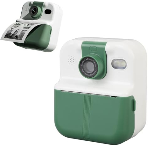 Kinderkamera, Sofortdruck von Fotos, 40 MP Foto Sofortbild Digitalkamera, 1080P Video, 2,4 Zoll IPS Bildschirm, Tragbare Kamera, Unterstützt Musik, Spiele, Spielen mit 180 Grad